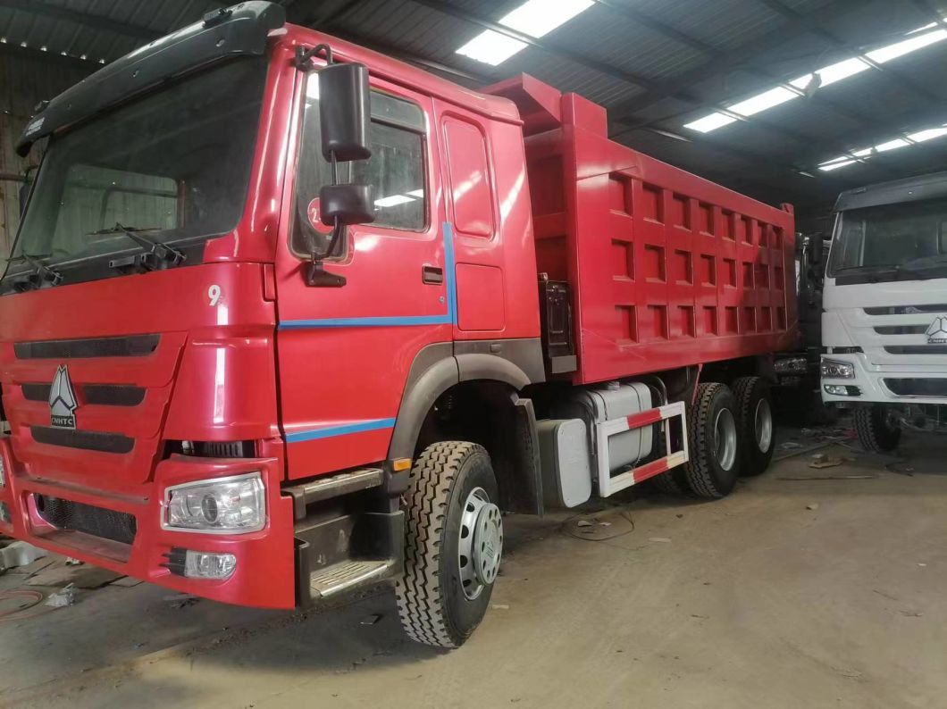 Hot Sale Sinotruk HOWO 6X4 371HP Dump Truck Tipper Dumper with Red Color HOWO Price