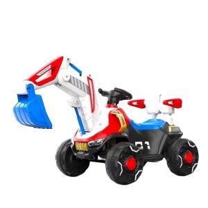 China LED Headlights and Dynamic Music Ride-On Construction Truck Car for Kids in Orange wholesale