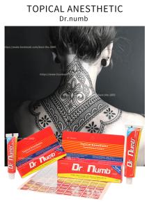 China Non Oily Numb Anesthetic Cream Dr Numb 30g Lidocaine Cream For Lip Eyebrow Tattoo Laser Hair Removal wholesale