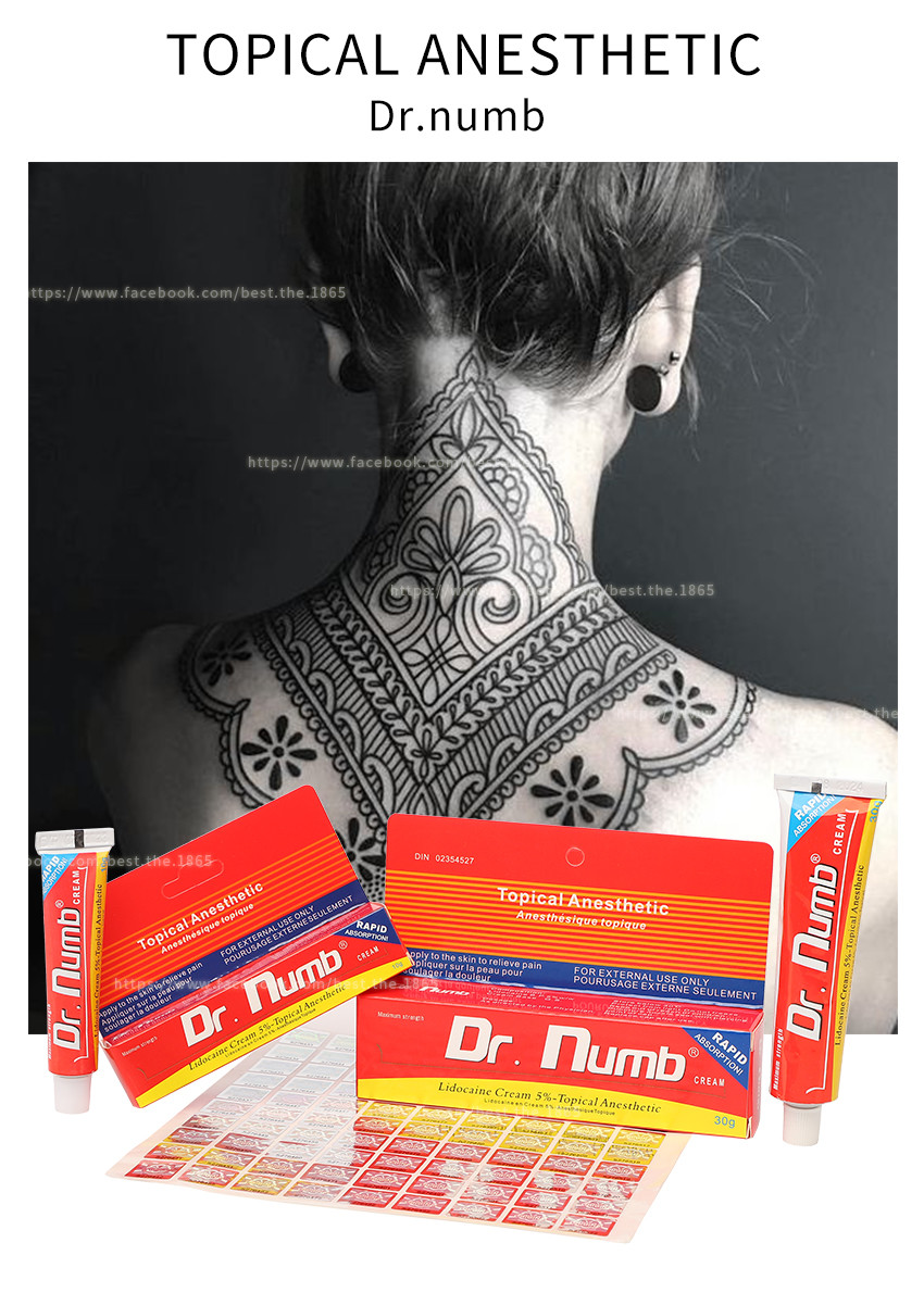 Non Oily Numb Anesthetic Cream Dr Numb 30g Lidocaine Cream For Lip Eyebrow Tattoo Laser Hair Removal