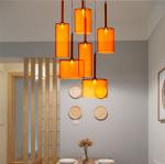 Nordic Creative LED Pendant Lamp For Restaurant Coffee Shop Spillray 30 glass