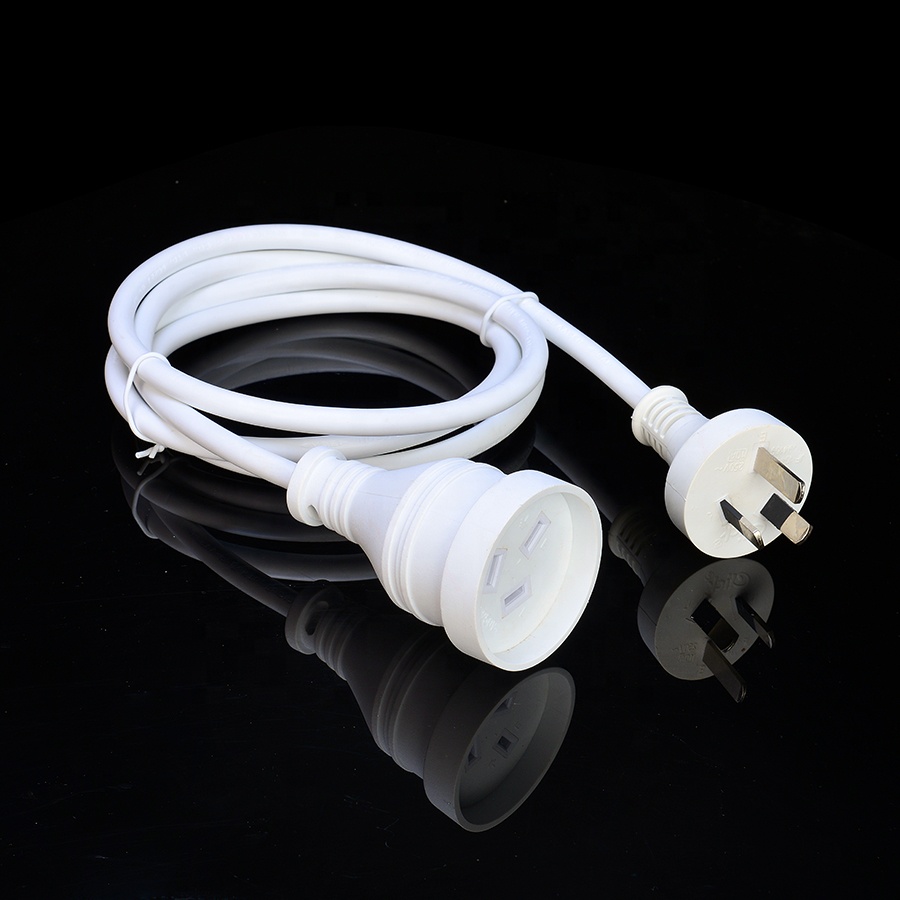 Waterproof Socket Power Cords Extension Cords Australia SAA Standard Rated Current 10A-16A Customized for Home Appliances