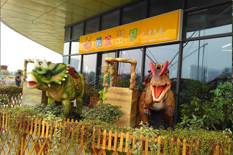 Customizable Size Kinds Of Animatronic Dinosaur Ride Dynamic With Sounds