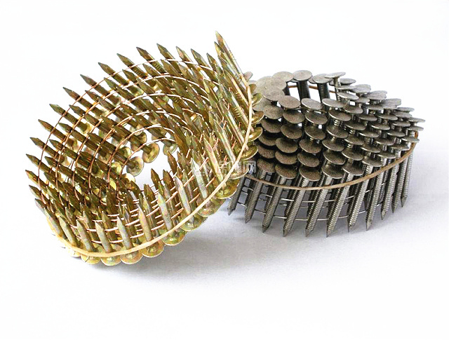 15 Degree E. G. Wire Welded Coil Roofing Nails 38mm