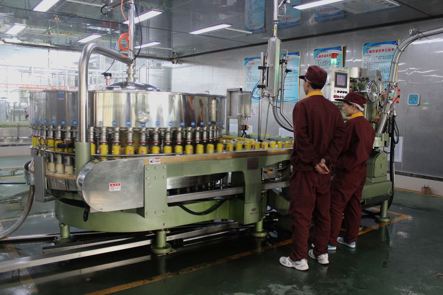 Tea Drink Vegetable Juice 48000bph Beverage Canning Machine