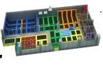 Adults Slam Dunk Trampoline Park PP Trampoline Matress 1m Height