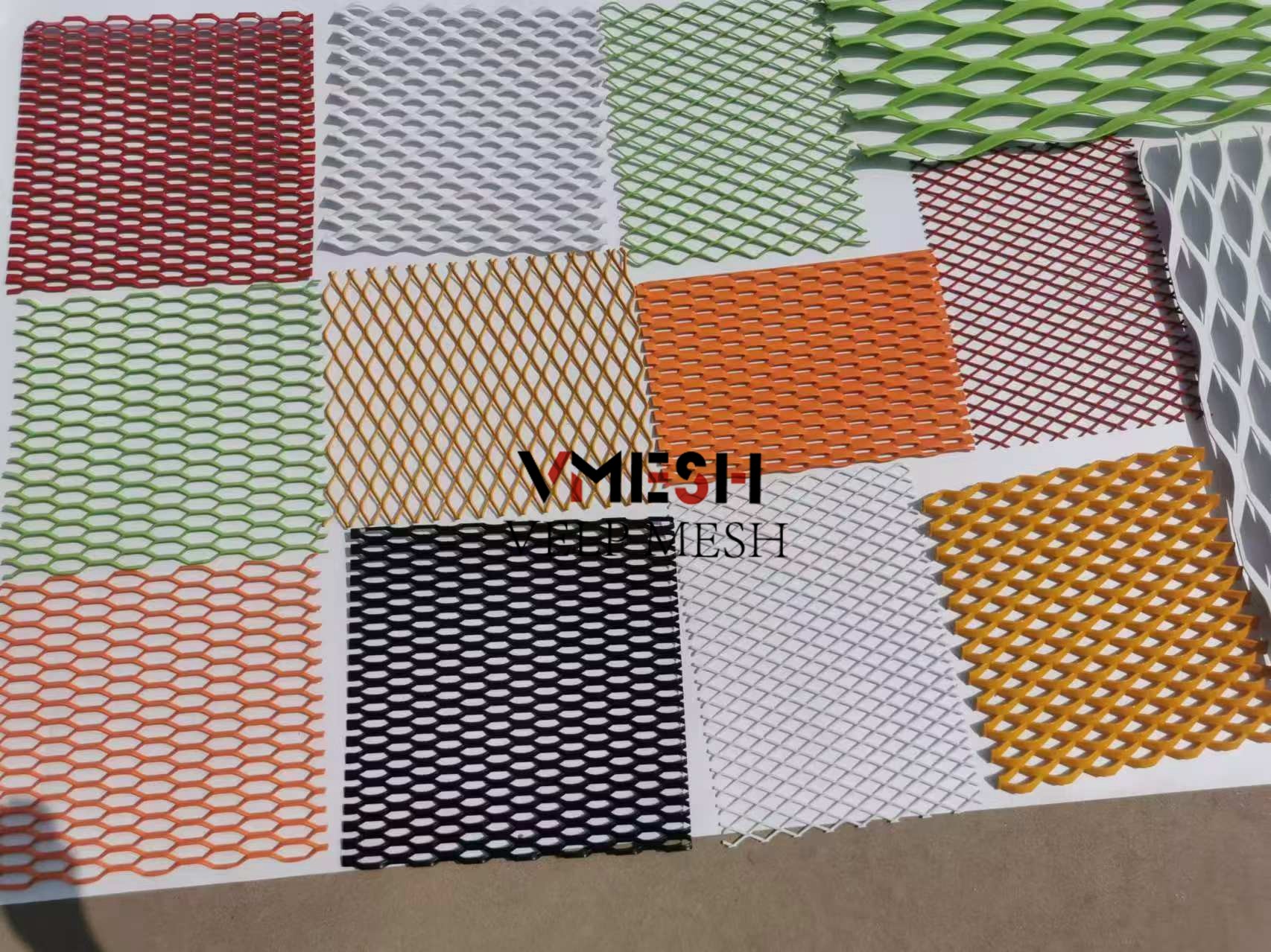 Decorative Archtectural Aluminium Plate Expanded Wire Mesh Standard Raised