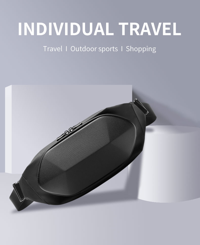 Factory wholesale waterproof Korean design crossbody bag custom fashion trend chest bag men sling bag