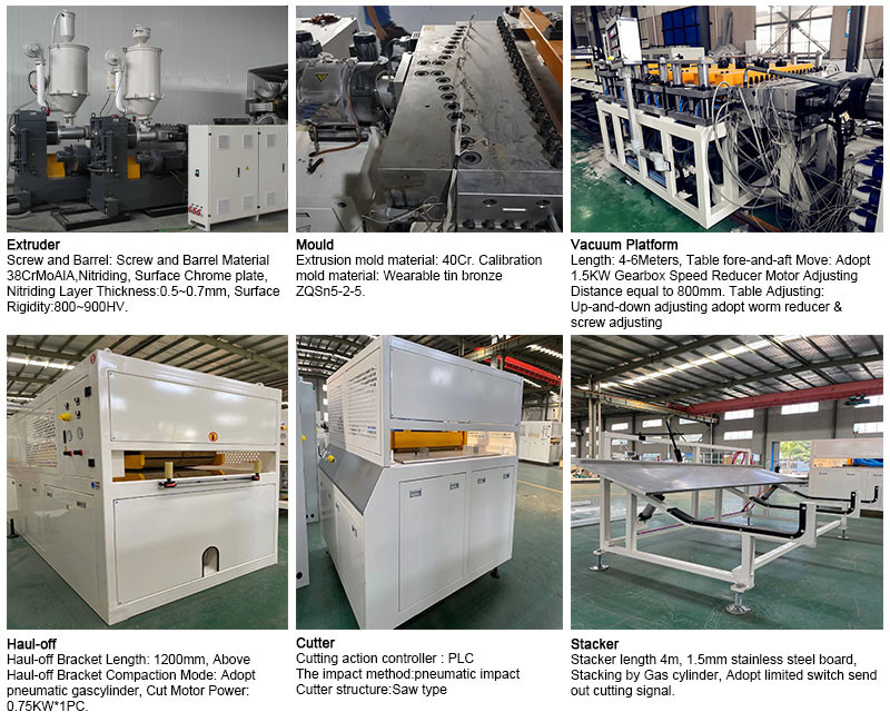 55kw 280kg/H Pvc Electric Board Making Machine Ceiling Panel Making Machine