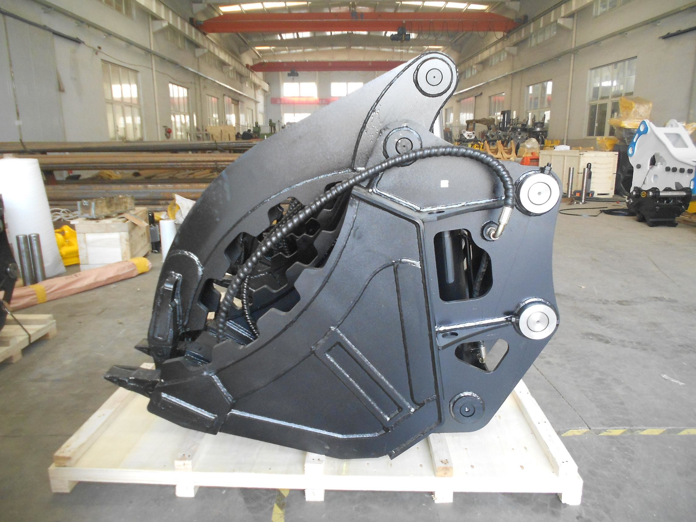 Manufacturer High efficiency color customized clamp bucket excavator thumb bucket for Sanny Komatsu Hitachi Cat Etc