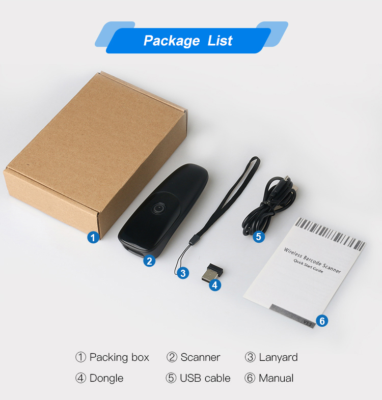 USB Portable Handheld 2D Barcode Scanner Reader For POS / Android / IOS / IMac / Ipad