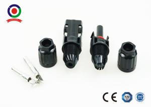 China Tinned Copper Pins Solar Panel Connectors Anti Aging For 14AWG 12AWG 10AWG Cable wholesale