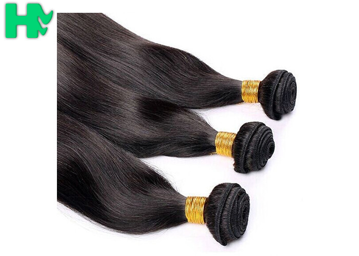 Silky Straight Human Hair Extensions , 100 Unprocessed Virgin Brazilian Hair