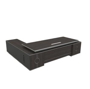 China PAINT BAKING PROCESSWOOD GRAINHINCLINED TABLE EDGE Executive Desk for President Manager wholesale