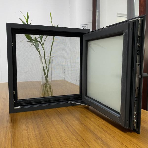 Quality 5MM 6MM Black Aluminium Window Frames Aesthetic Fixed Aluminum Windows for sale