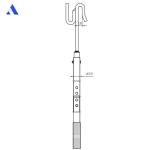 Container Lashing Equipment Operating Rod Aluminum Twist Lock Telescopic Tube