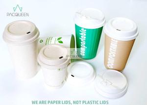 China PLA Flat Disposable Lids Leakage Resistant Harmless Fully Biodegradable wholesale