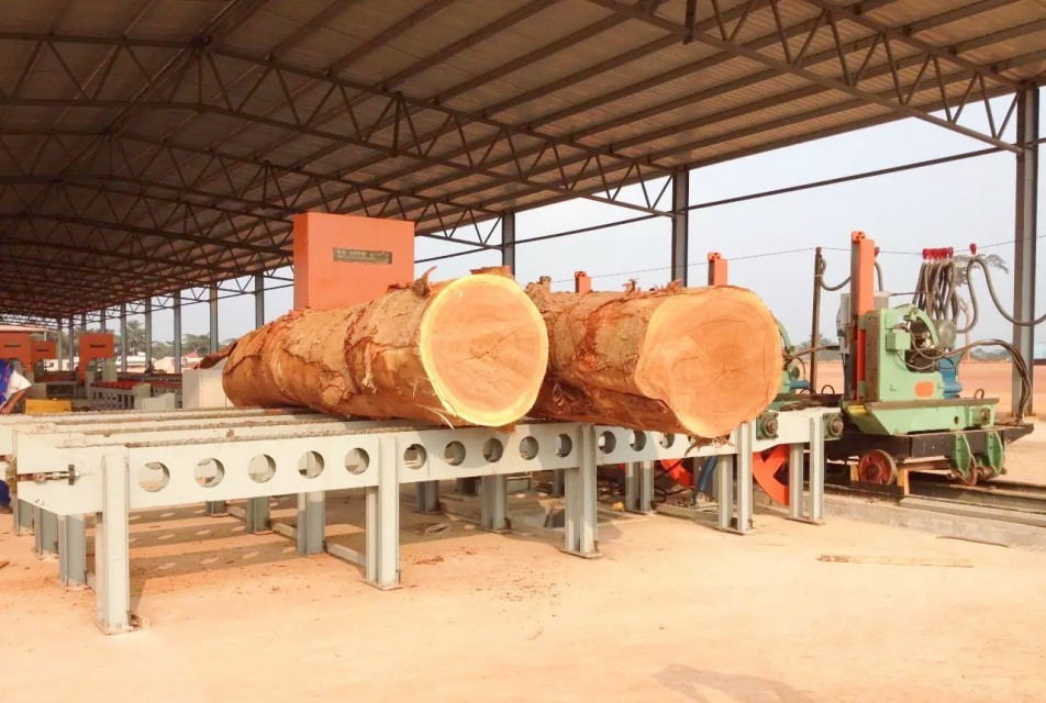 Lumber Sawing Machine Vertical Band Saw Machine with carriage For Sawmill Wood Cutting