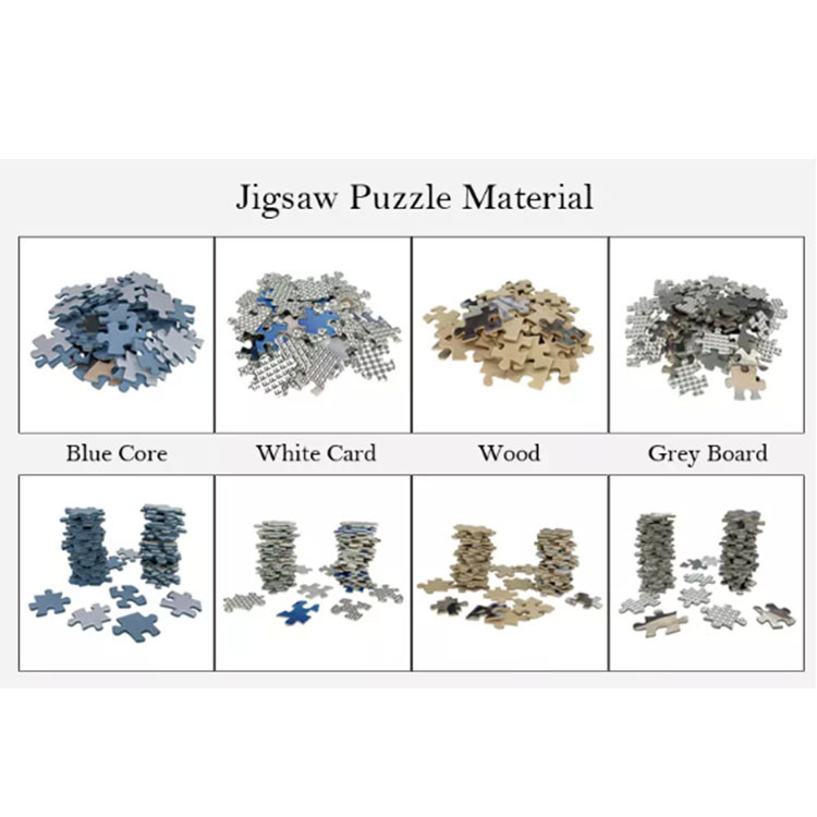 Paper Cardboard 1000pcs Jigsaw Puzzle For Adults Game Customized