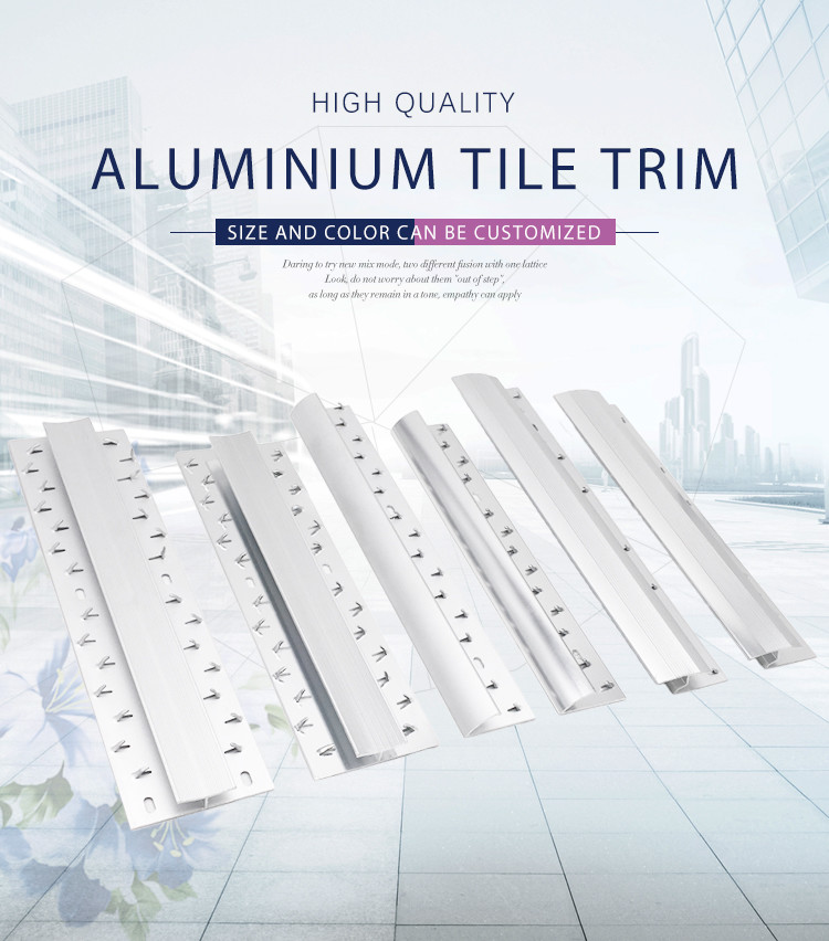 Mothproof Aluminium Transition Strip 45MM Height Mill Finished