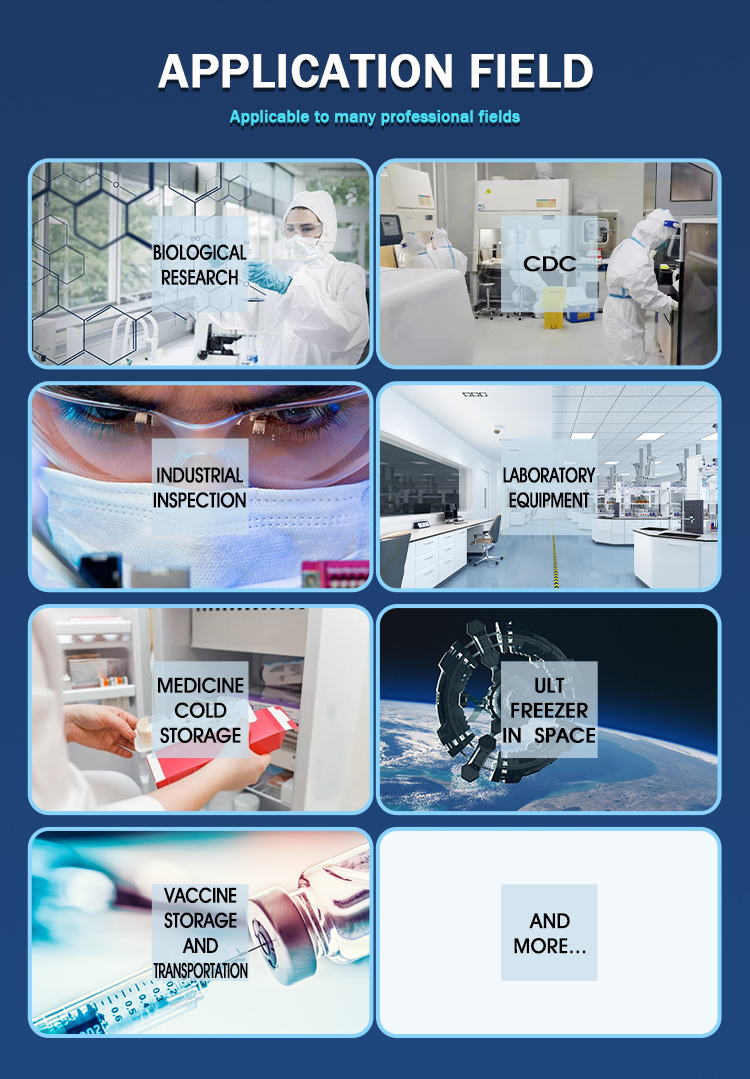 Temperature Range 25C to -86C Laboratory Freezer with Portable Design and Compressor