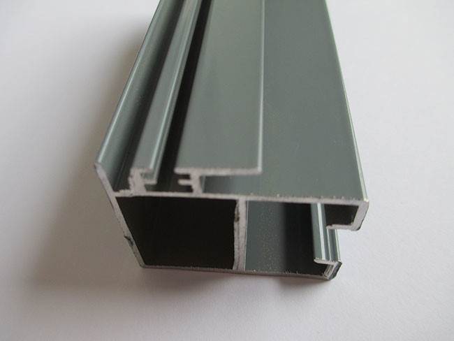 6000 Series Extruded Wardrobe Aluminium Profile Black Color For Closet