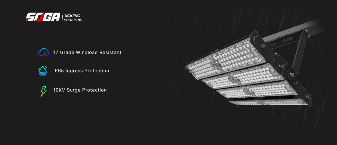 360w Football Stadium Floodlights Outdoor Multifunctional Aluminum Housing