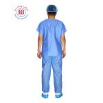 S-XXXL Non Woven Hospital Surgical Scrubs Disposable Patient Gown With Pants