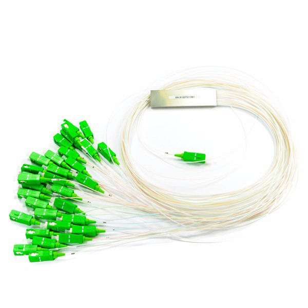 1X16 PLC 1310nm Fiber Optic Splitter G657A1 Gpon Epon SC APC UPC