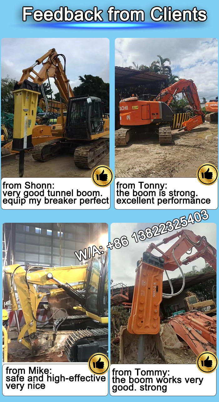 Excavator Shorten Heavy Duty Rock Boom and Arm for Digging Tunnel