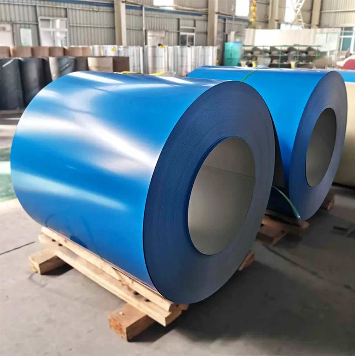 Bule Prepainted Galvalume Steel Coil For Corrugated Sheet