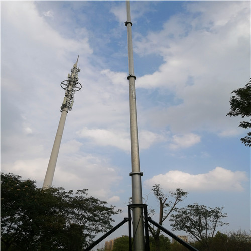 Lightweight Push Up Aluminum 6063 Portable Telescopic Mast