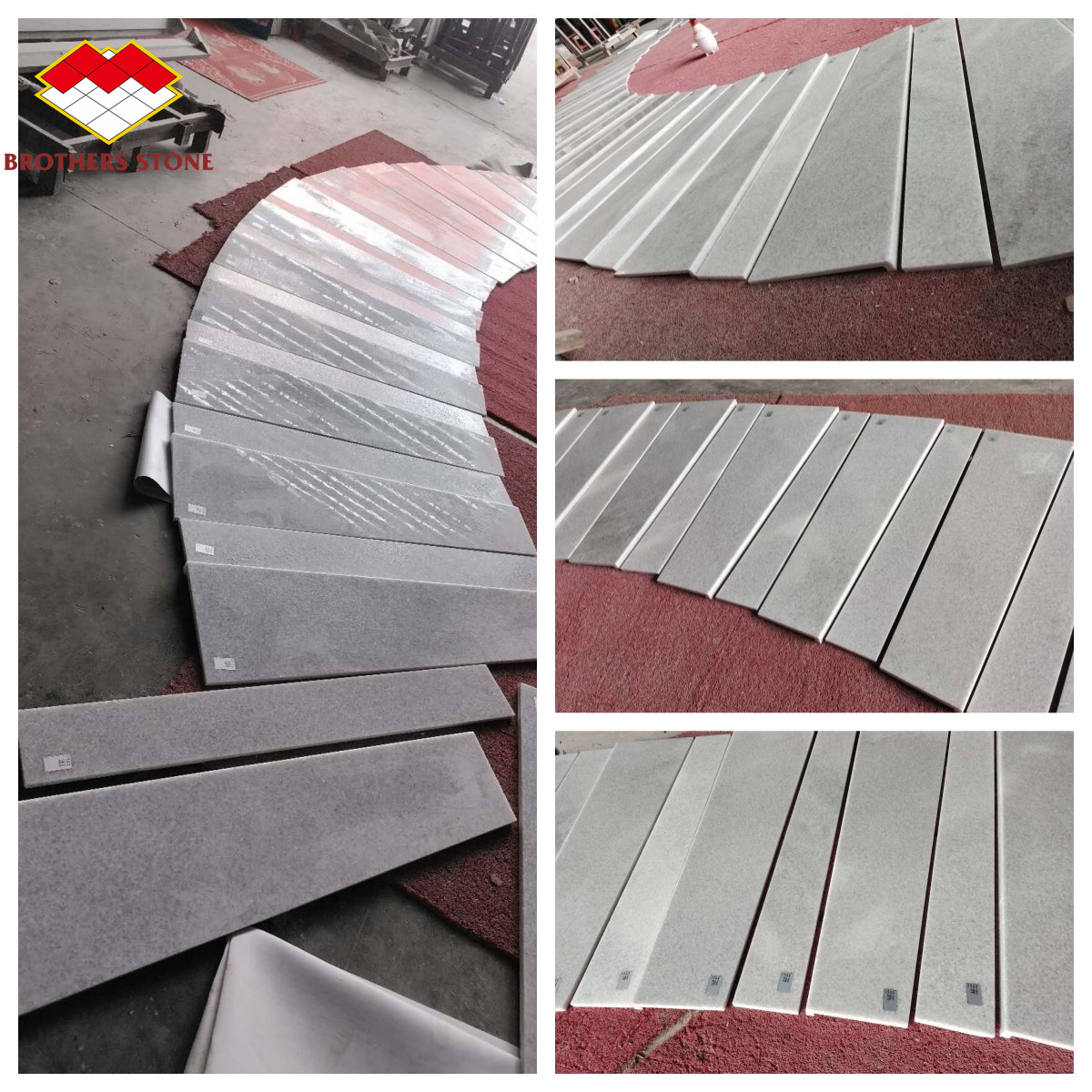 ODM/OEM Customized Marble Crystal White for Stairs Thread Onyx Marble Staircase in Foshan