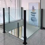 Tempered Glass Railing Stainless Steel Aluminum Alloy Frameless Glass Balustrade