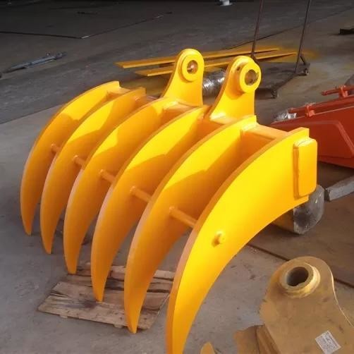 NM 400 Excavator Brush Rake Q460 Root Rake Grapple