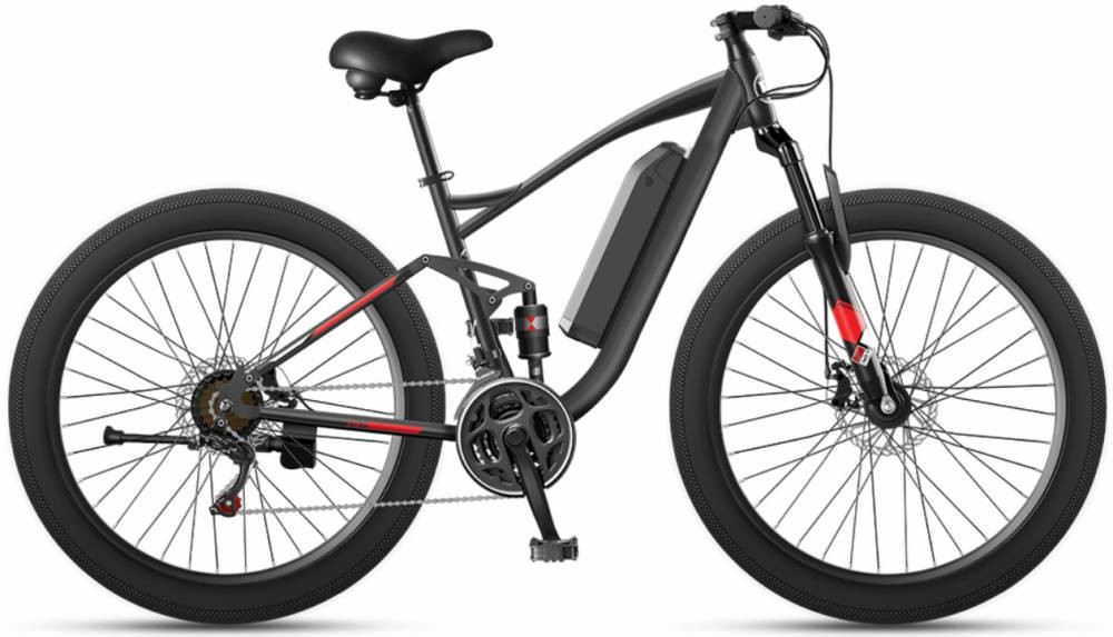 Mtb Fat Tire Full Suspension Ebike 1000w 48v 26 Inch High Carbon Snow