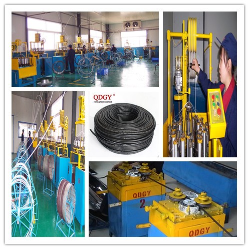 DOT SAE J1401 standard FMVSS 106 approved Rubber brake hose with two PVA reinforcement