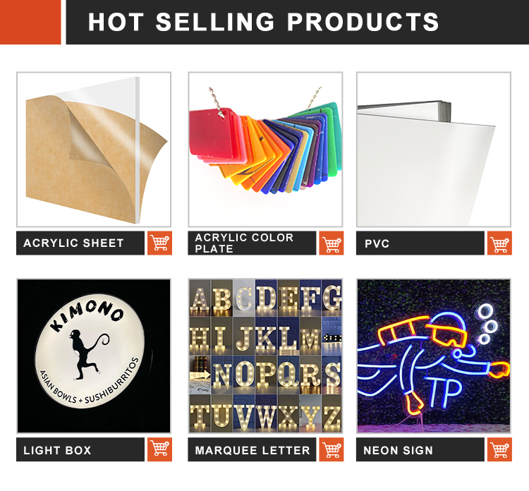 Office Home Decor Name Logo Business LED Metal Sign Acrylic LED Illuminated Sign Custom