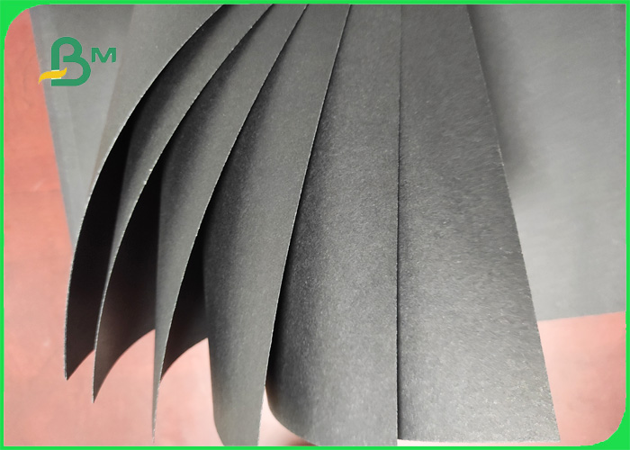 Uncoated Matte 250gsm Pure Black Kraft Paperboard Packaging Paper