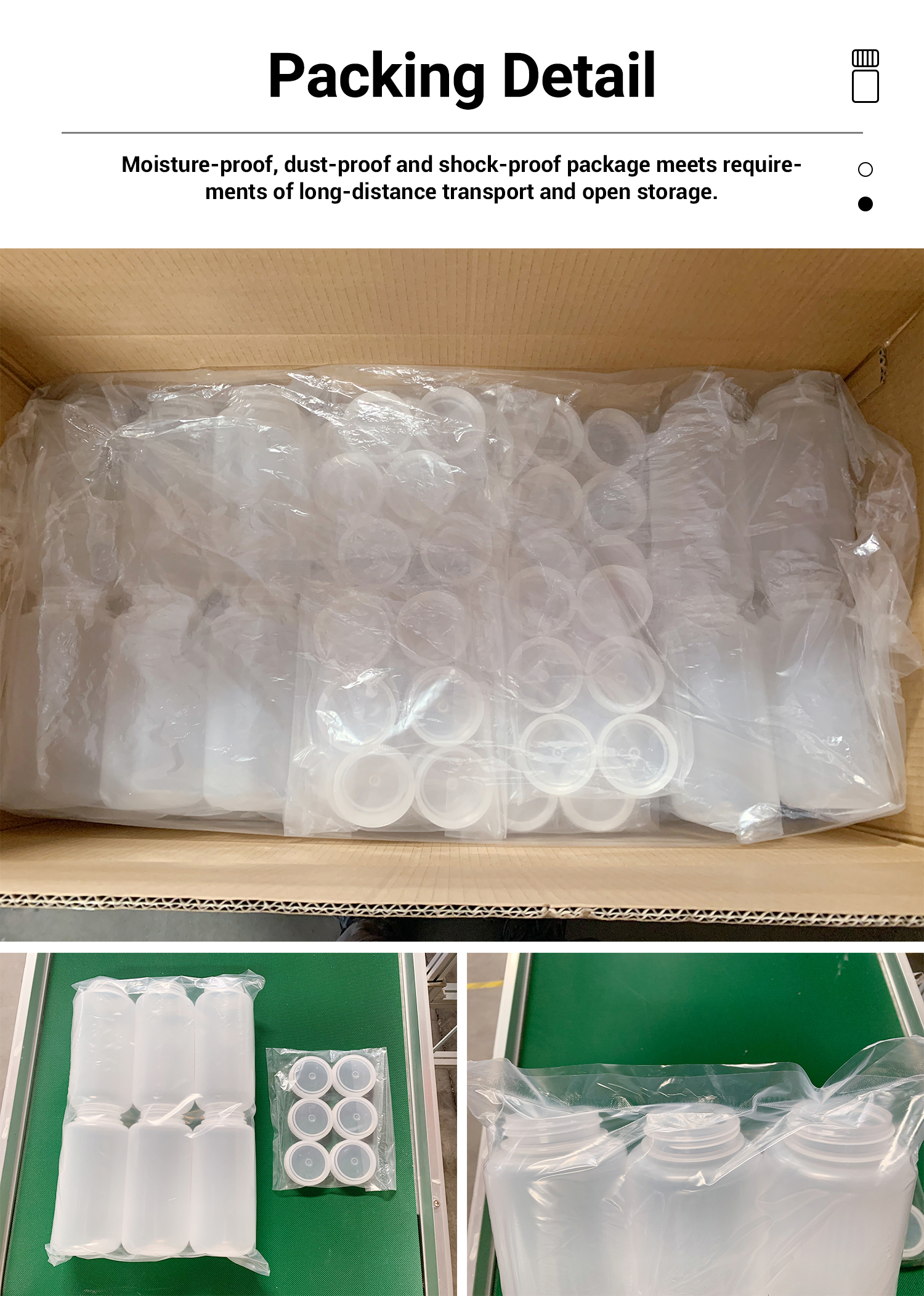 15ml UMETASS PP Leakproof Transparent Brown Plastic Reagent Bottle Customized
