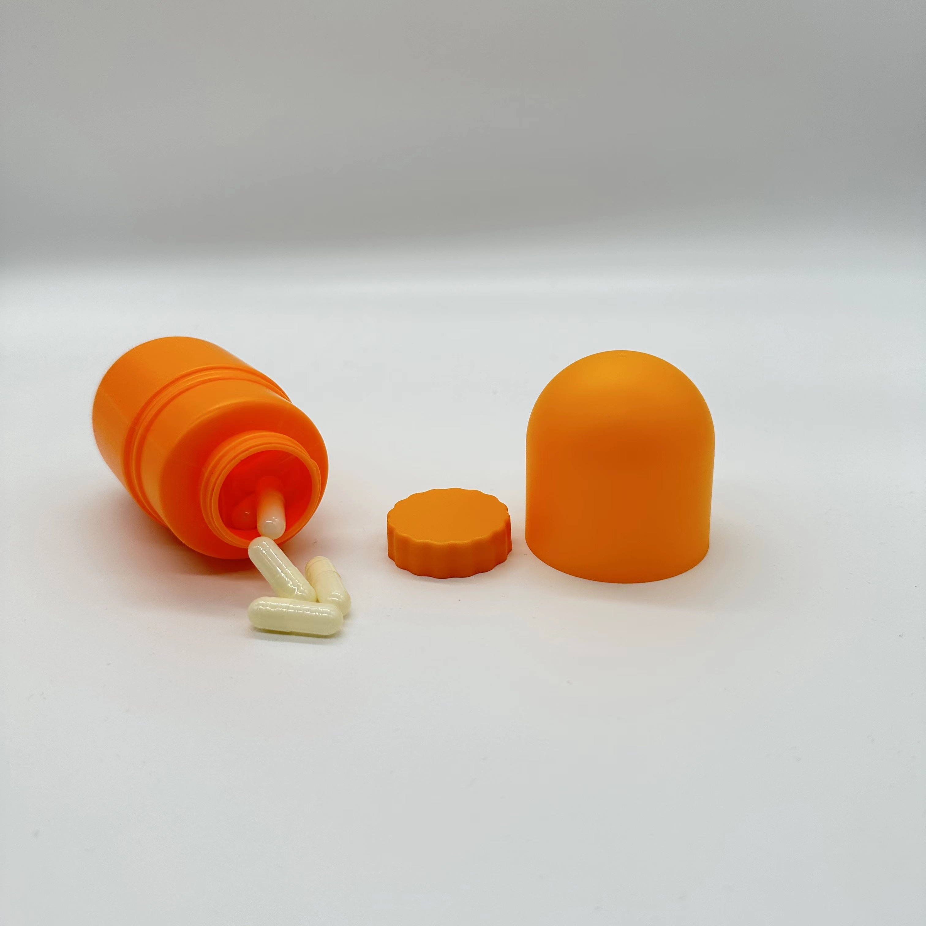 Screen Printing HDPE Plastic Capsule Bottle for Capsule Pill Tablets Supplement