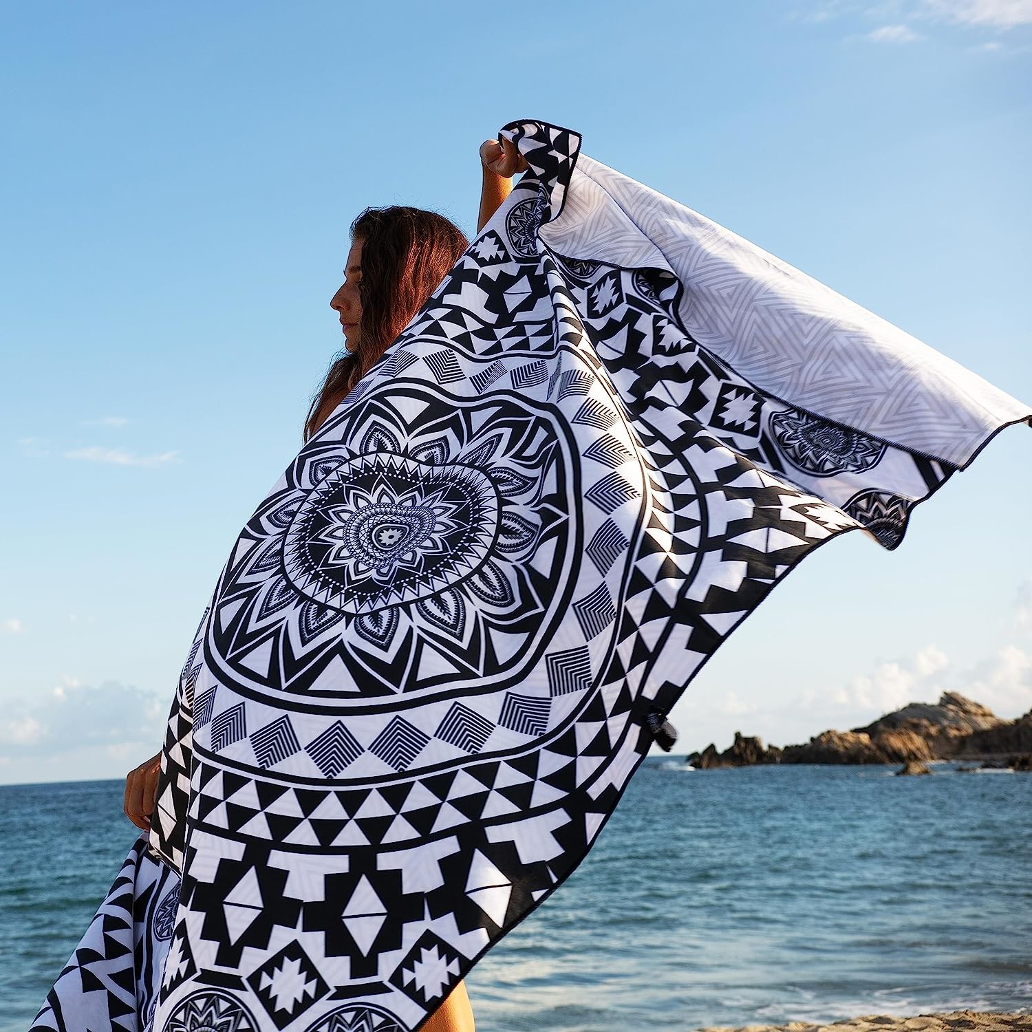 Reinforced Stitching Microfiber Printed Beach Towel 75*150cm With High Durability