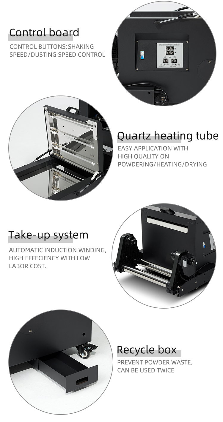 Multicolor 17inch DTF Printer A2 A3 Dtf Printer Xp600 42cm Transfer PET Film Vinyl For Clothing