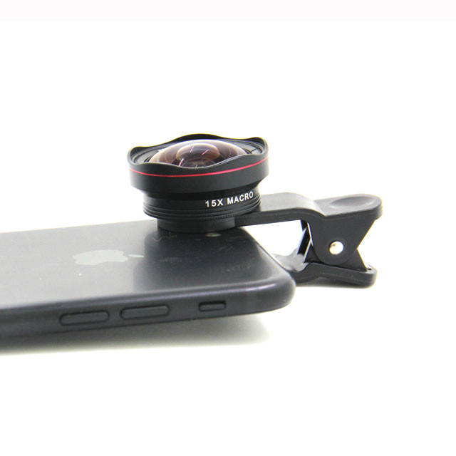0.6X HD Clip On Cell Phone Lens 15X Macro Lens For Mobile Phone Camera