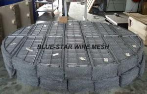 China Duplex Stainless Steel Filter Wire Mesh Demister Pads / Coalescer 300 mm - 6000 mm wholesale