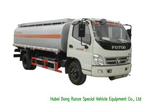 China FOTON 7000L Fuel Oil Tanker Truck For Petroleum Oil / Gasoline / Petrol Transport wholesale