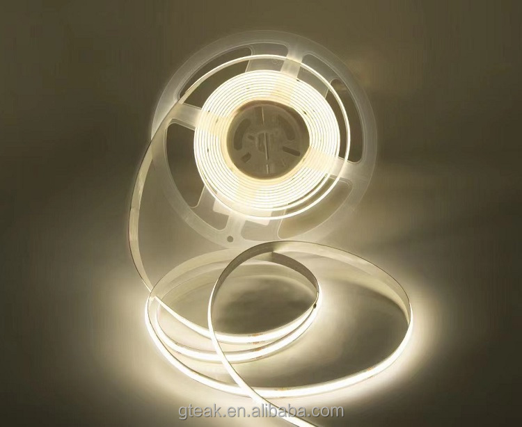 Decorative Background indoor flexible led strip Light rgb white warm blue color 5V 12v 24V 5M Luminous cob led strip light