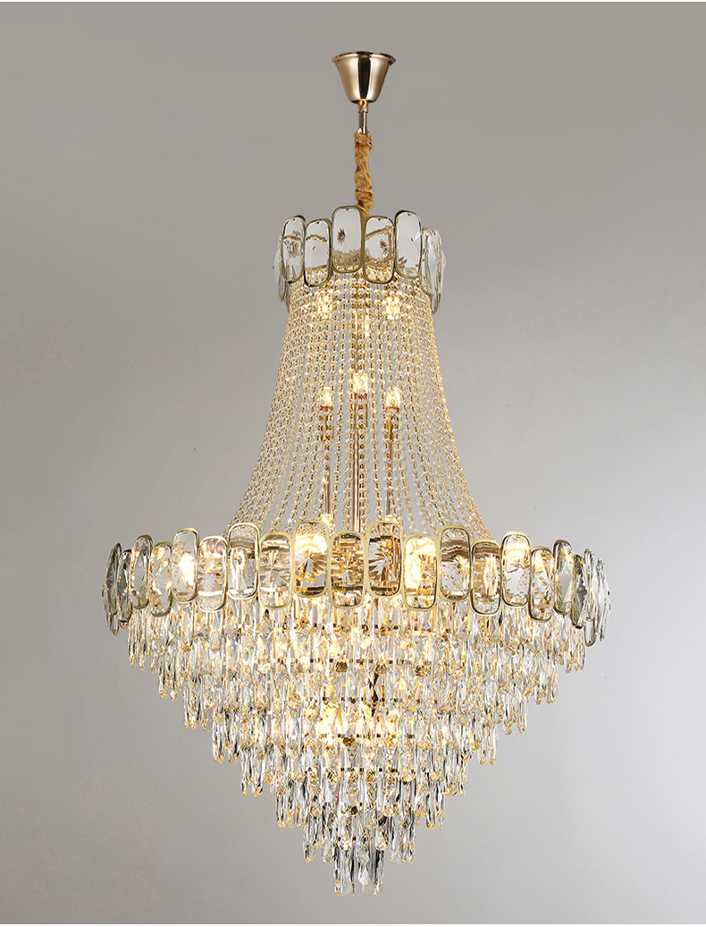 Luxury Crystal Chandelier For Living Room Large Design Lobby Hotel Chandelier(WH-NC-52)