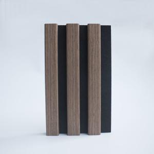 China Hotel Recycled Wall Slat Wood Harmless 3 Sides Coated 500x2700x21mm wholesale