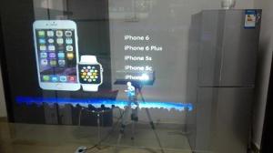 China Self Adhesive Rear Projection Window Film / Transparent Holographic Film Outdoor wholesale